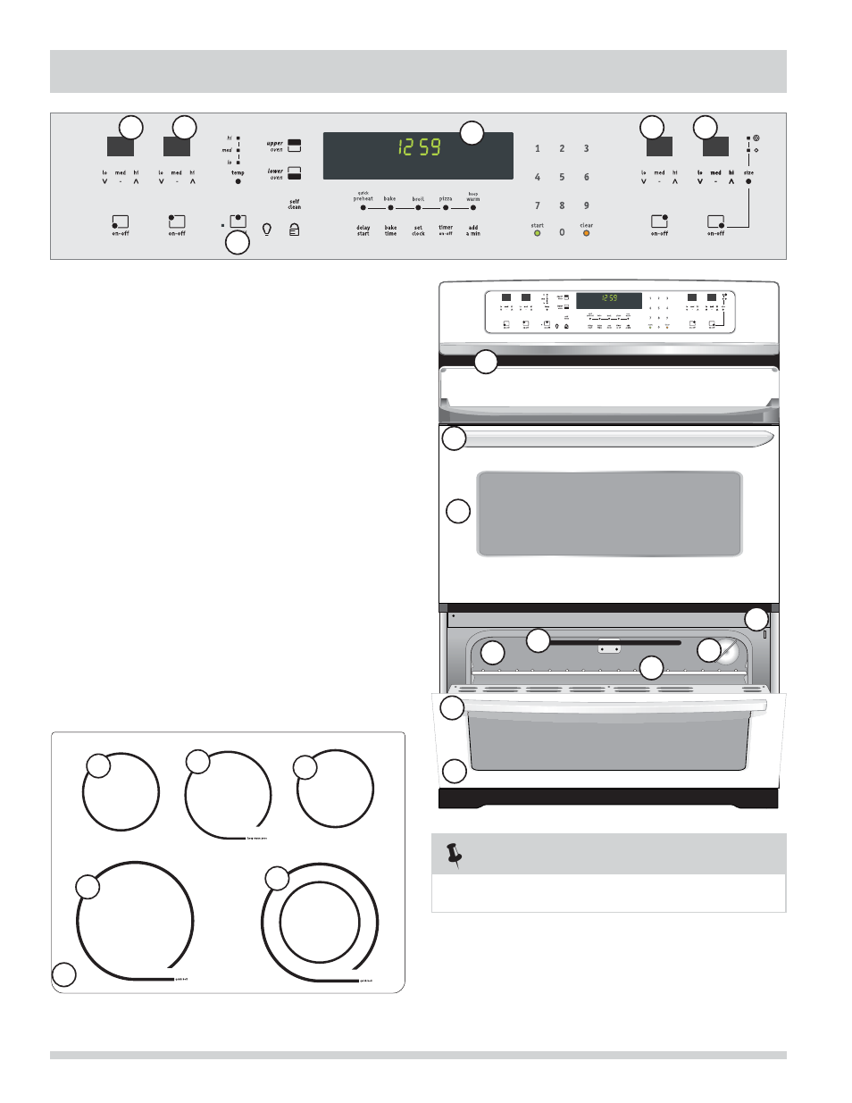 Features at a glance | FRIGIDAIRE FGEF302TNF User Manual | Page 6 / 32