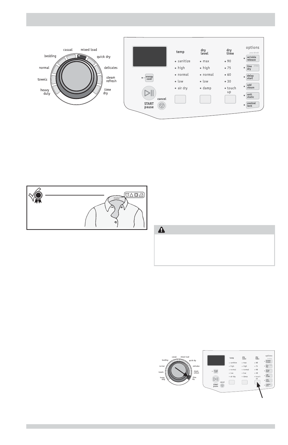 Operating instructions, Warning | FRIGIDAIRE FFSG5115PA User Manual | Page 9 / 18