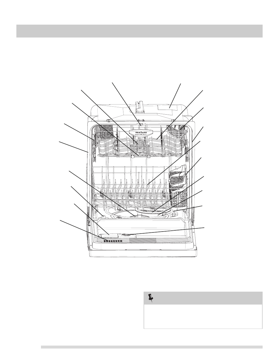 Dishwasher features, Getting started | FRIGIDAIRE FGHD2465NB User Manual | Page 4 / 20
