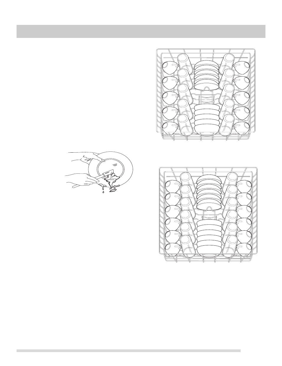 Dish preparation, Loading the top rack, Preparing and loading dishes | FRIGIDAIRE FGHD2465NB User Manual | Page 9 / 20
