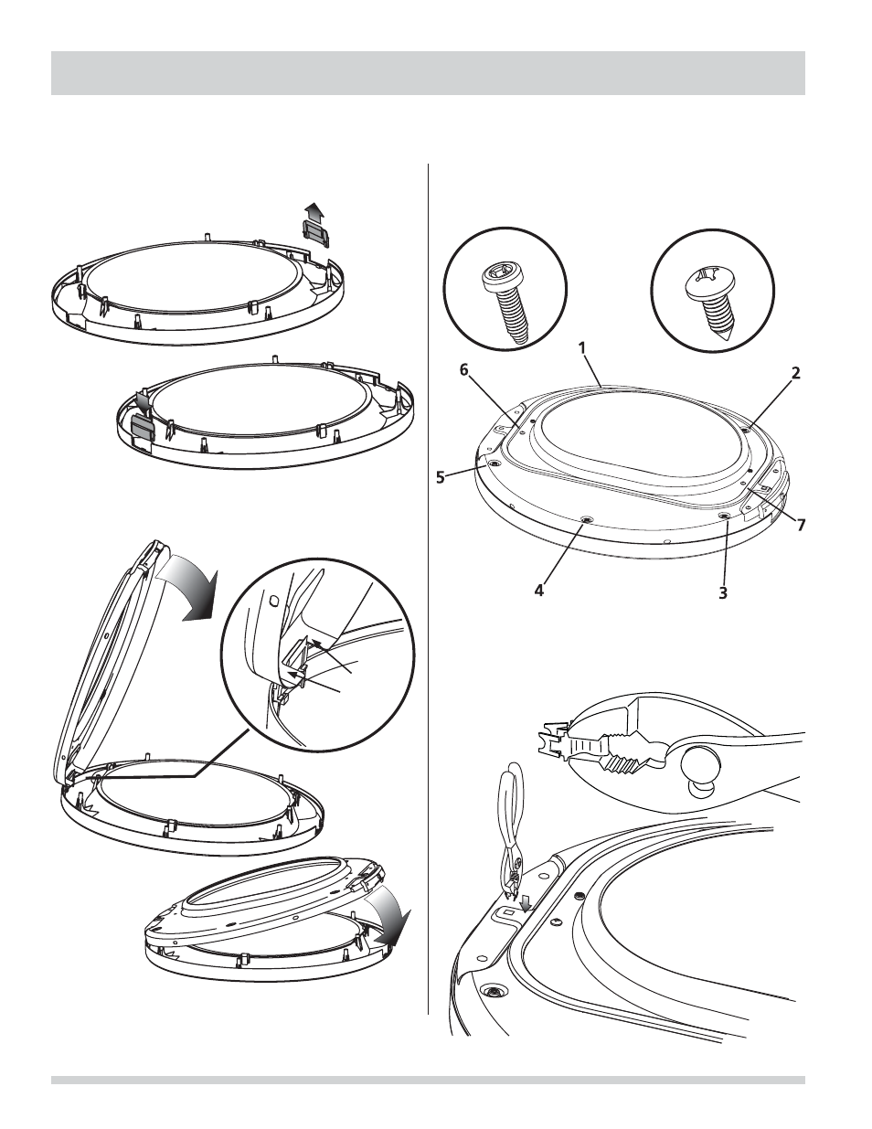 Reversing door, Reassembling the door | FRIGIDAIRE FAQG7001LW User Manual | Page 20 / 68