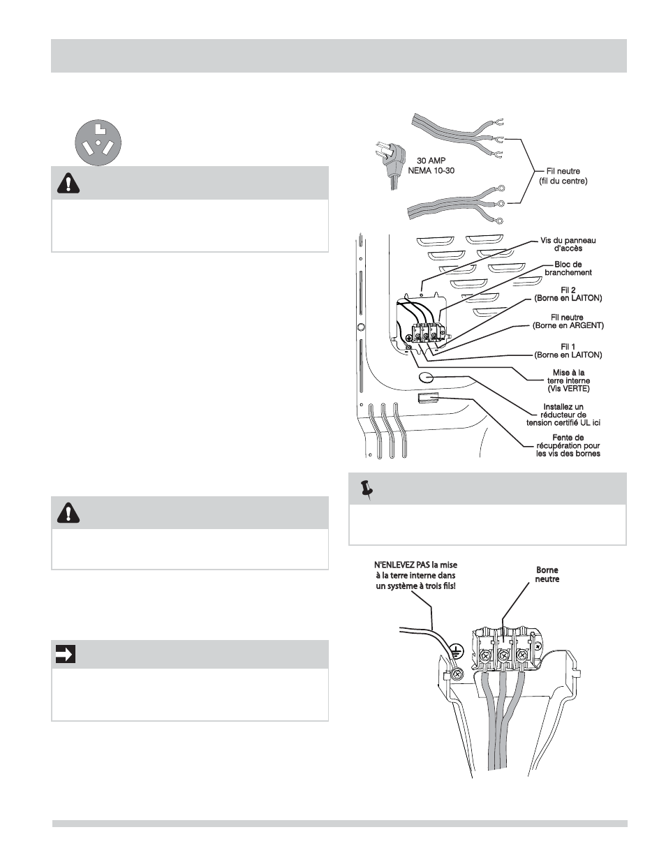 Instructions d’installation, Important, Remarque | Avertissement | FRIGIDAIRE FAQG7001LW User Manual | Page 37 / 68