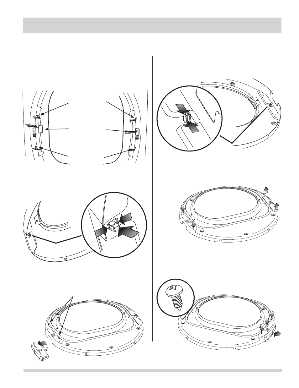 Inversion de la porte, Inversion de la charnière | FRIGIDAIRE FAQG7001LW User Manual | Page 41 / 68