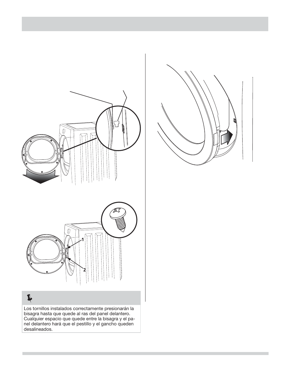 Inversión de la puerta | FRIGIDAIRE FAQG7001LW User Manual | Page 65 / 68