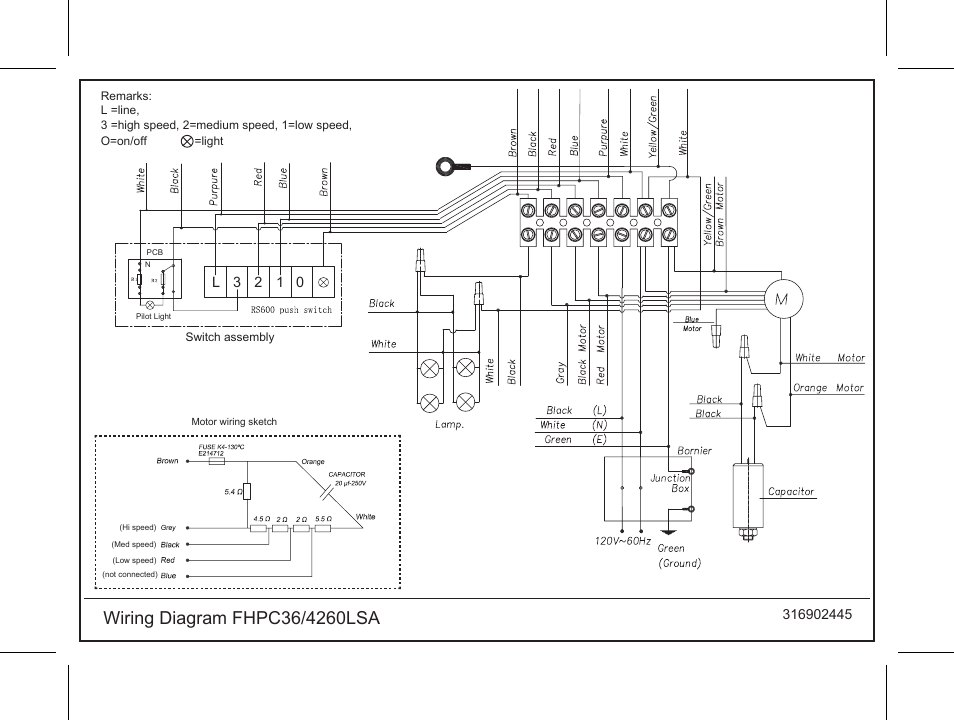 FRIGIDAIRE FHPC4260LS User Manual | 1 page