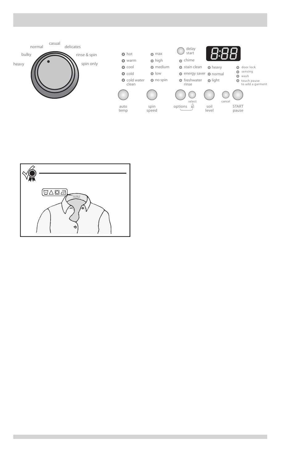 Operating instructions, Cycle selection, For best results | FRIGIDAIRE FFFW5000QW User Manual | Page 10 / 24