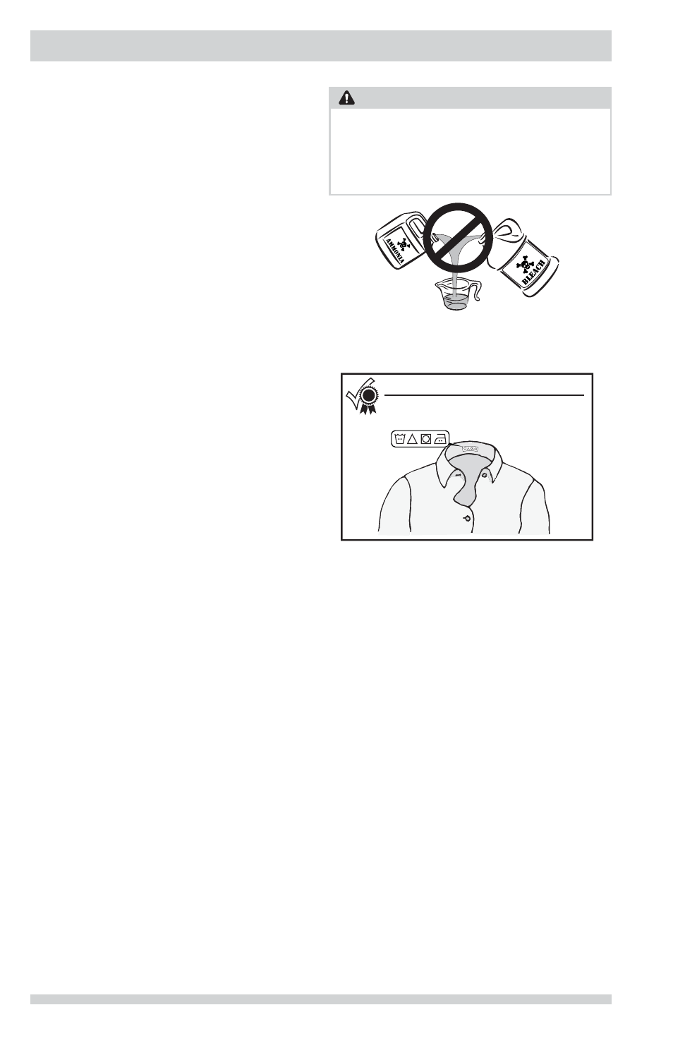 Stain removal guide, Warning | FRIGIDAIRE FFFW5000QW User Manual | Page 14 / 24