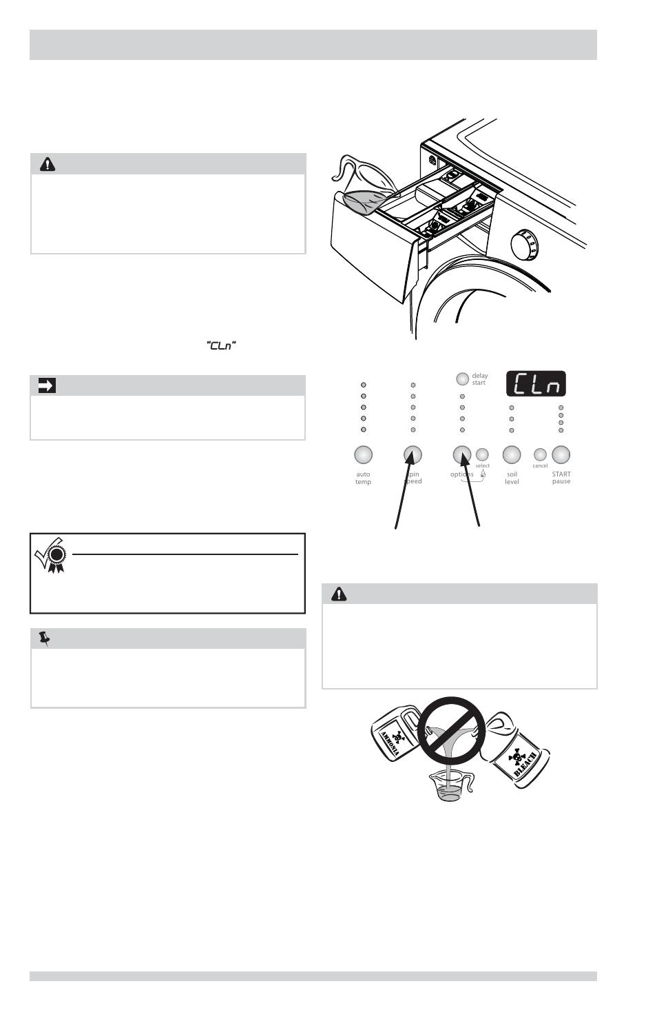 Care and cleaning, Warning, Caution | Important | FRIGIDAIRE FFFW5000QW User Manual | Page 16 / 24
