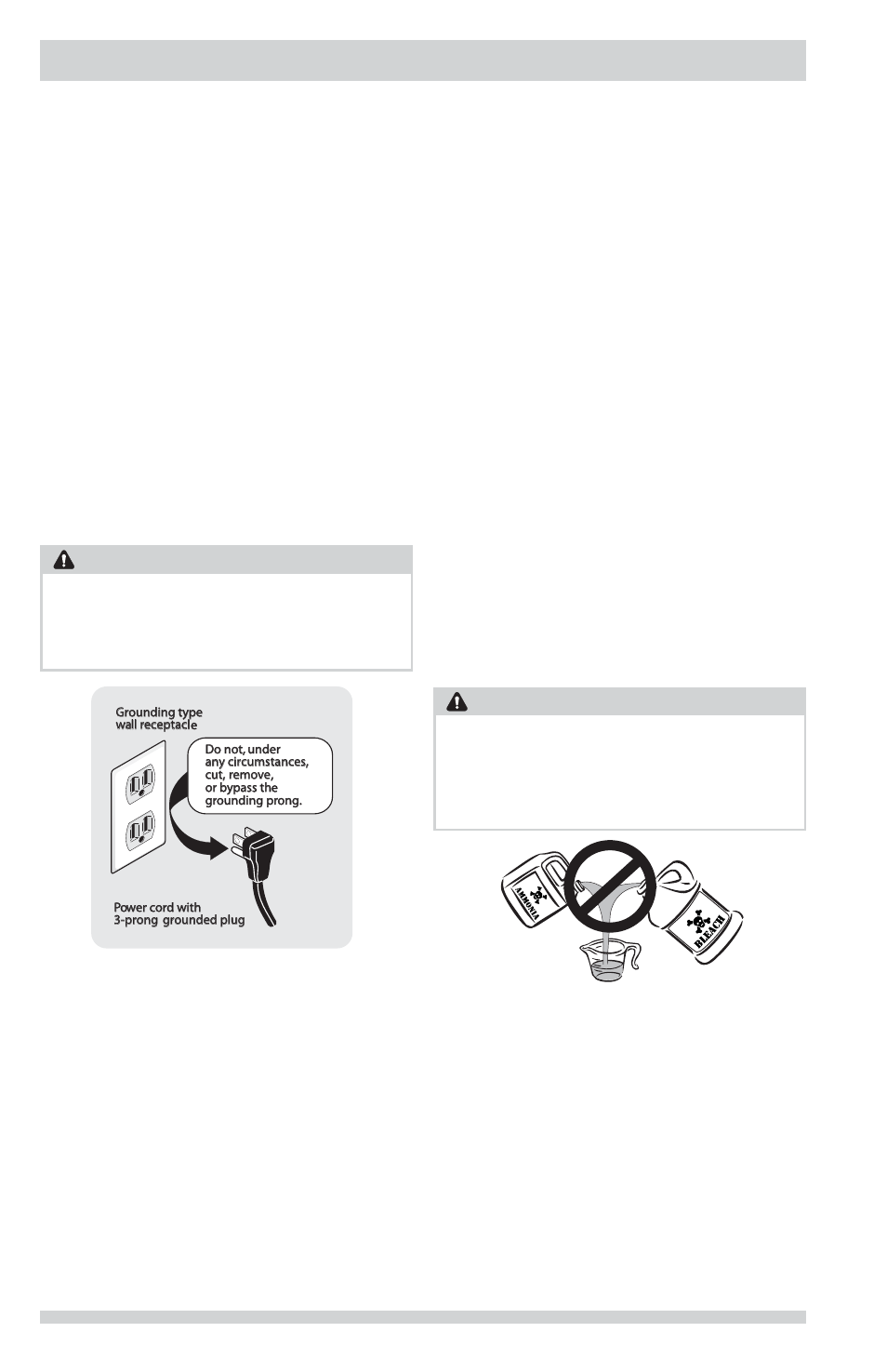 Important safety instructions, Warning | FRIGIDAIRE FFFW5000QW User Manual | Page 4 / 24