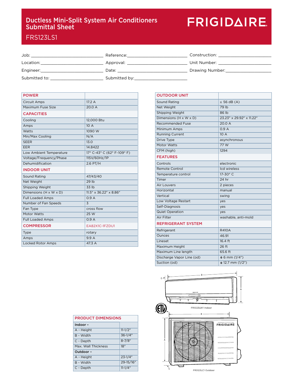FRIGIDAIRE FRS123LS1 User Manual | Page 4 / 4