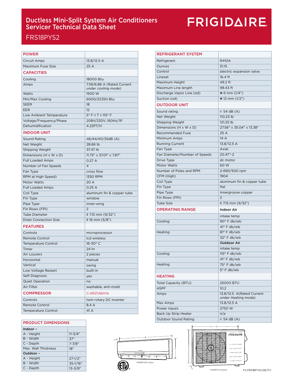 FRIGIDAIRE FRS18PYS2 User Manual | Page 3 / 4