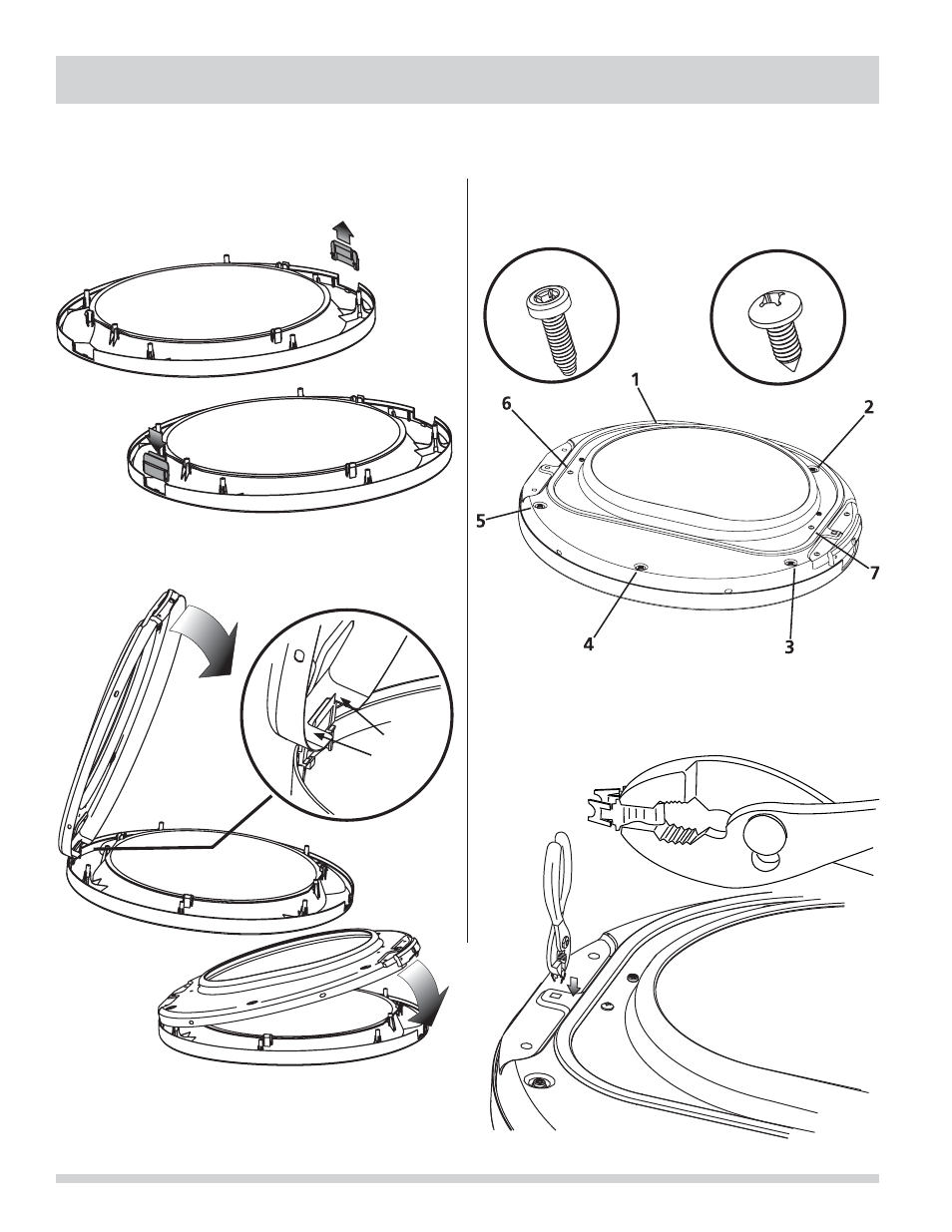 Reversing door, Reassembling the door | FRIGIDAIRE FAQE7001LW User Manual | Page 20 / 48