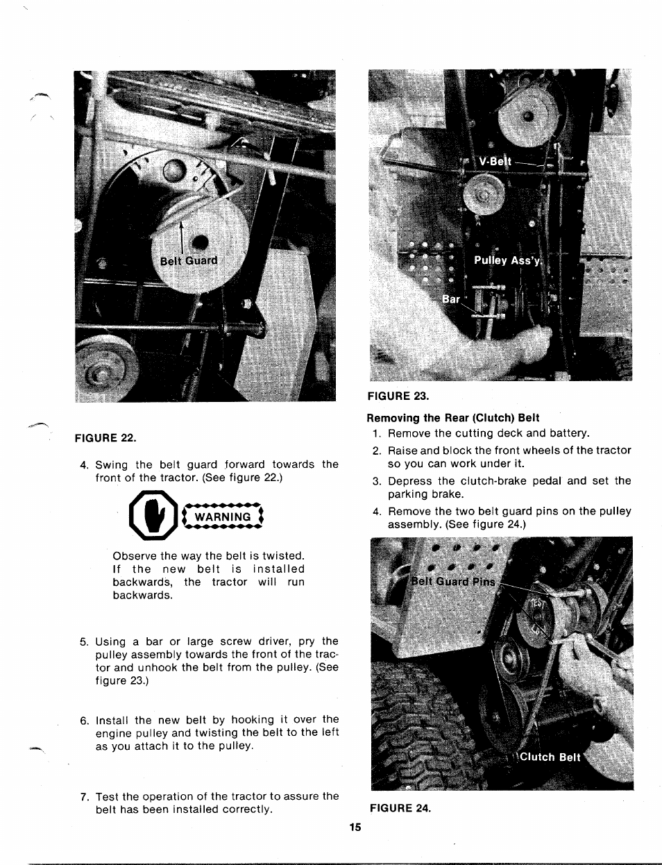 Bolens 140-830A User Manual | Page 15 / 38