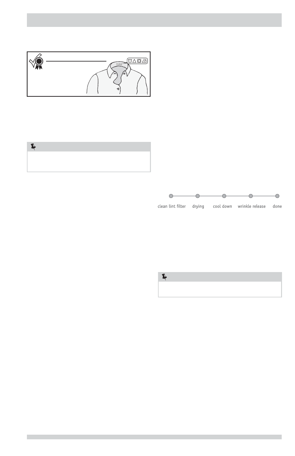 Operating instructions, Cycle settings cycle options, Other features | FRIGIDAIRE FFRG1001PW User Manual | Page 9 / 14