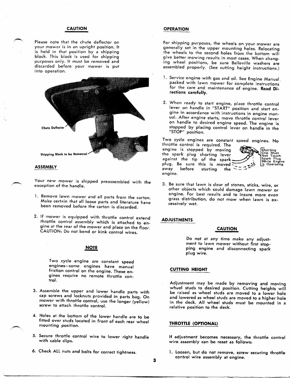 Bolens 115-020A User Manual | Page 3 / 8