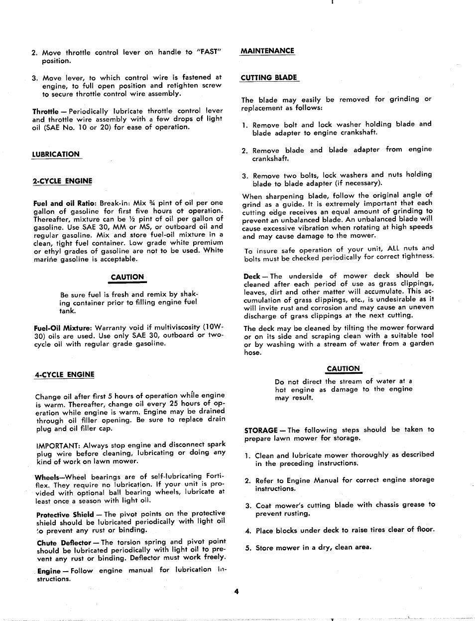 Bolens 115-020A User Manual | Page 4 / 8