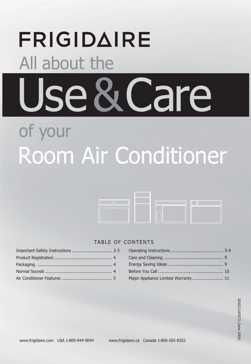 FRIGIDAIRE FFRE0533Q1 User Manual | 11 pages
