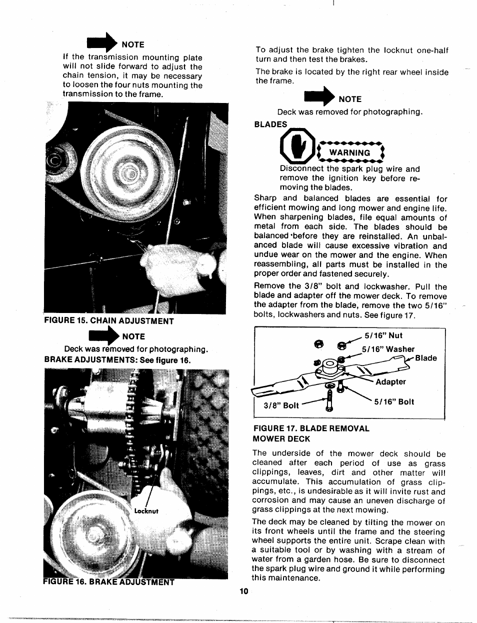 Note | Bolens 139-402A User Manual | Page 10 / 26