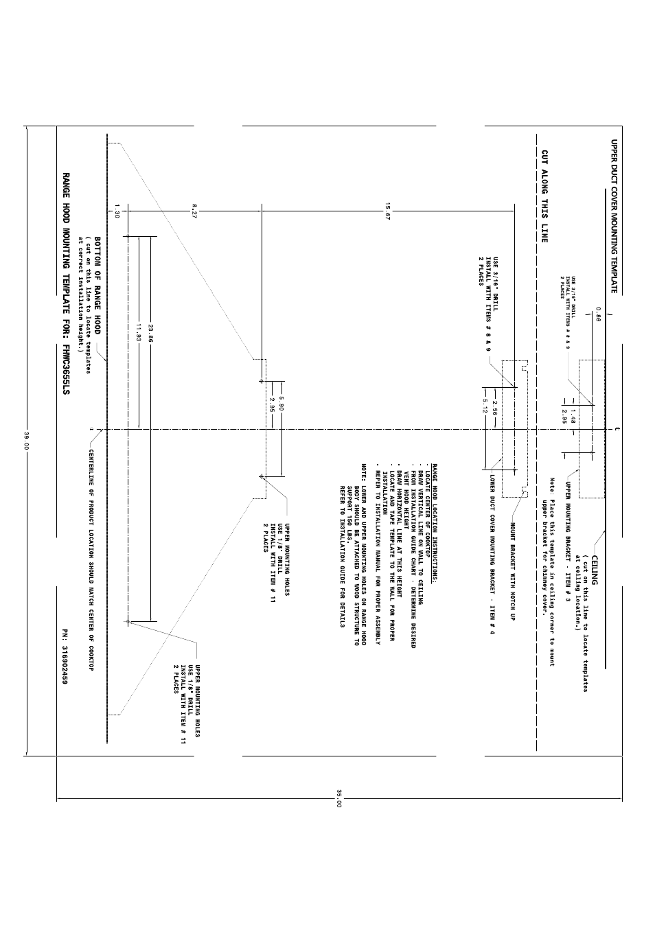 FRIGIDAIRE FHWC3655LS User Manual | 1 page