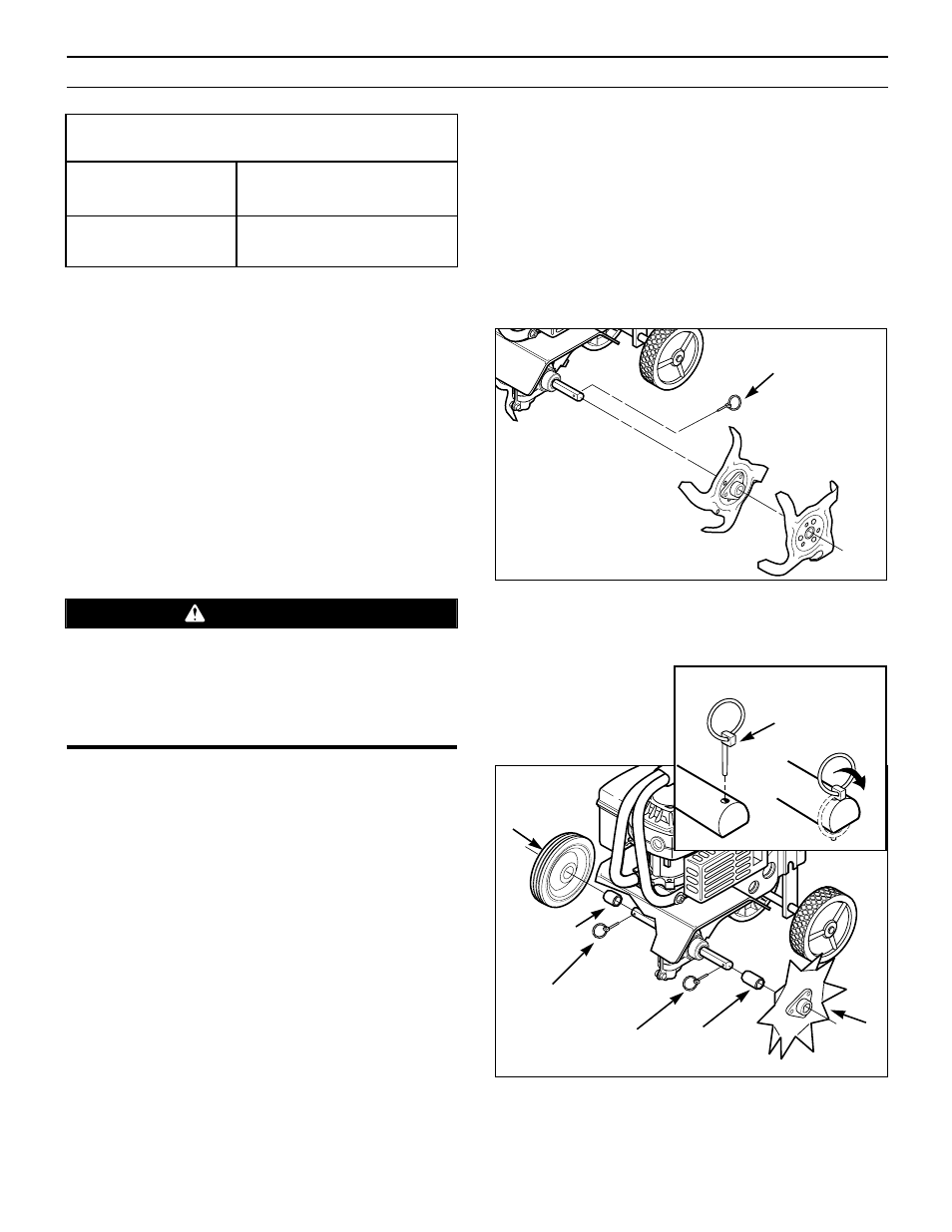 Assembly, Warning | Bolens 12207 User Manual | Page 8 / 20