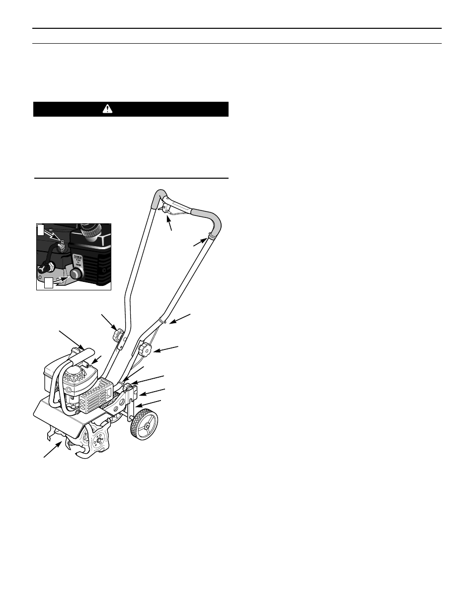 Operation, Know your equipment, Warning | Bolens 12207 User Manual | Page 9 / 20