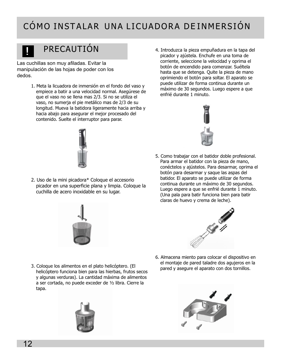 Precautión | FRIGIDAIRE FPIB10B7NS User Manual | Page 13 / 24