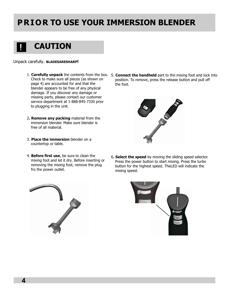 Caution | FRIGIDAIRE FPIB10B7NS User Manual | Page 4 / 24