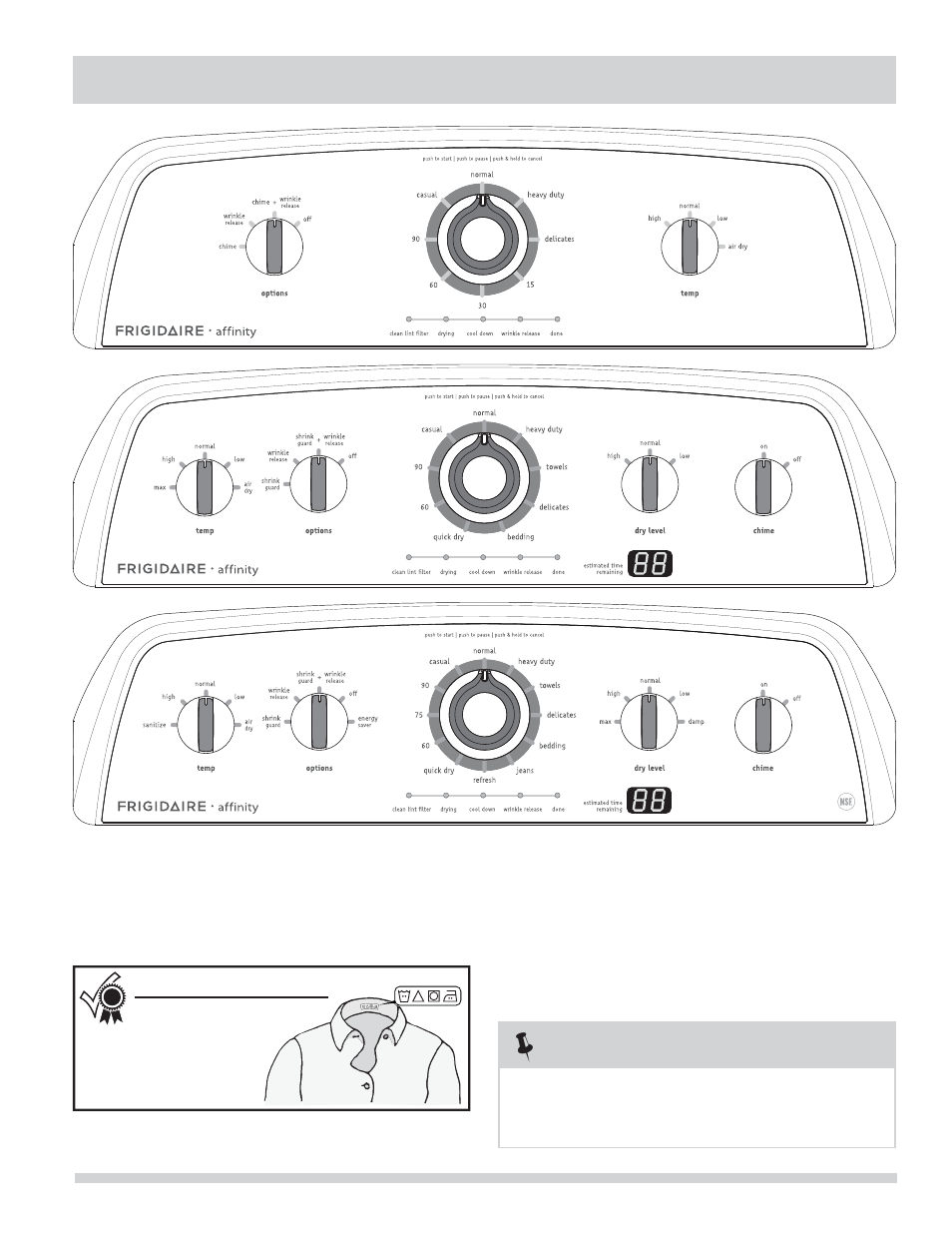 Operating instructions | FRIGIDAIRE FARG1011MW User Manual | Page 7 / 18