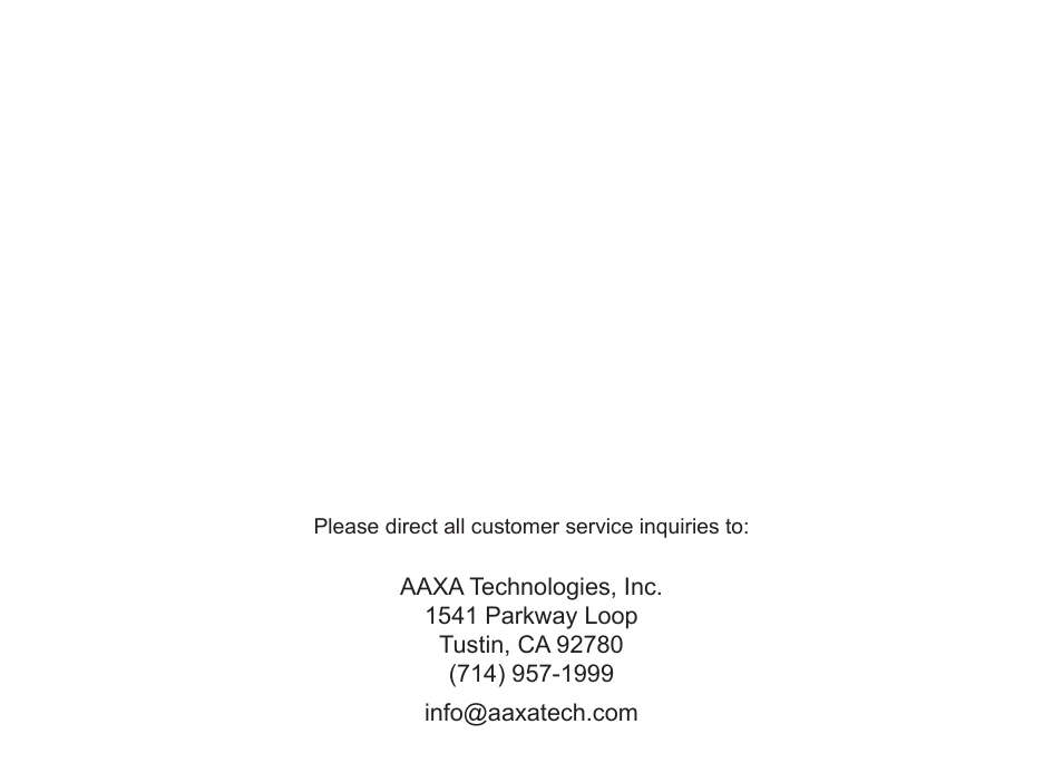 AAXA Technologies P450 User Manual | Page 46 / 46