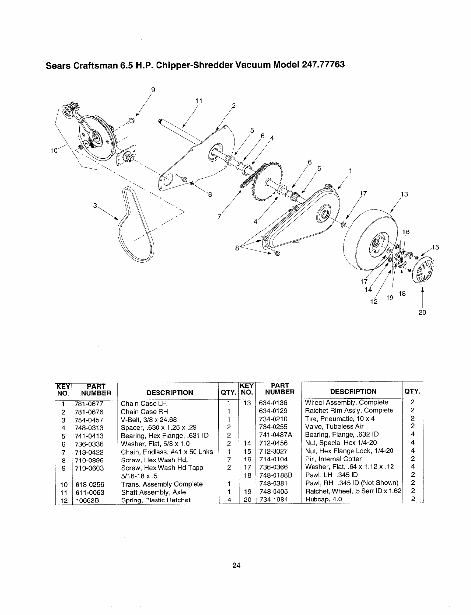 Bolens 247.77763 User Manual | Page 24 / 48