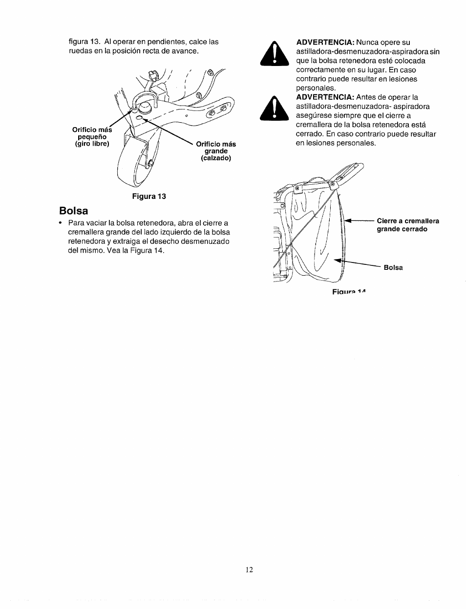 Bolsa | Bolens 247.77763 User Manual | Page 42 / 48