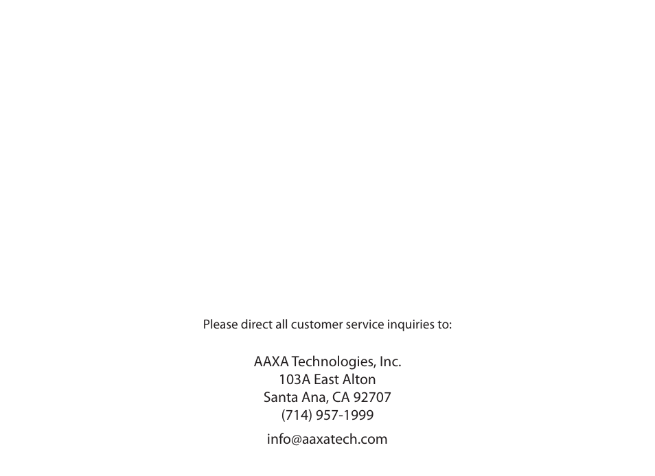 AAXA Technologies P4 Wi-Fi User Manual | Page 40 / 40