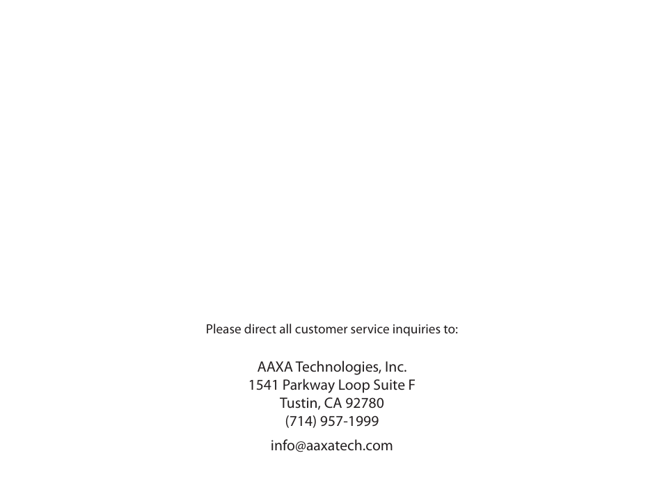 AAXA Technologies P4X User Manual | Page 36 / 36