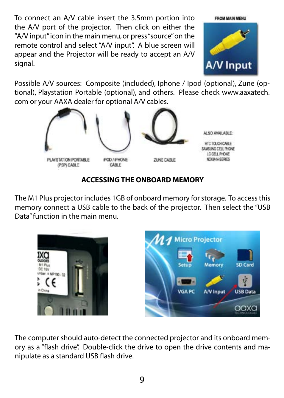 AAXA Technologies M1 Plus User Manual | Page 10 / 17