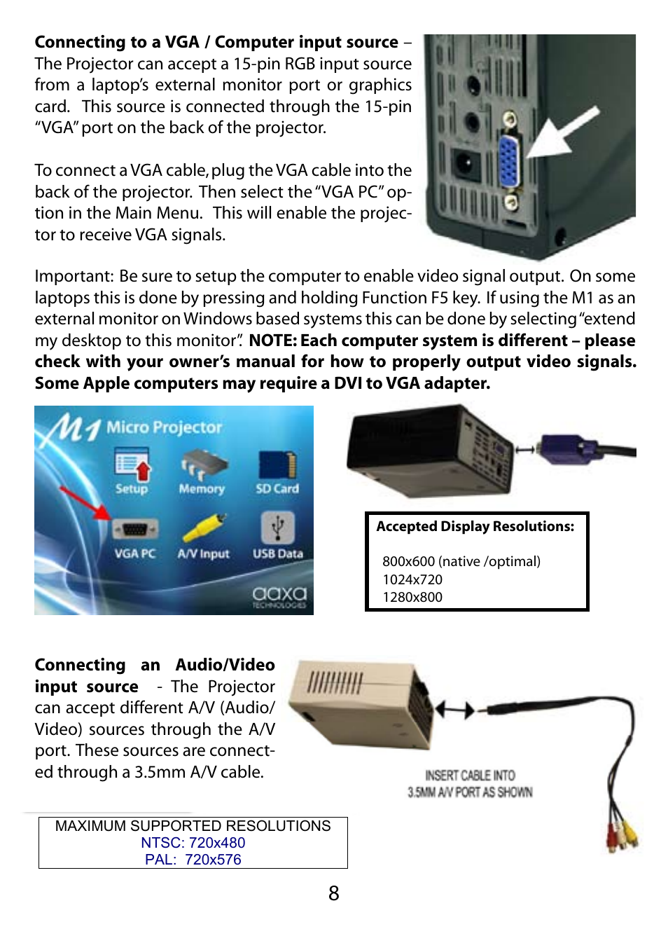 AAXA Technologies M1 Plus User Manual | Page 9 / 17