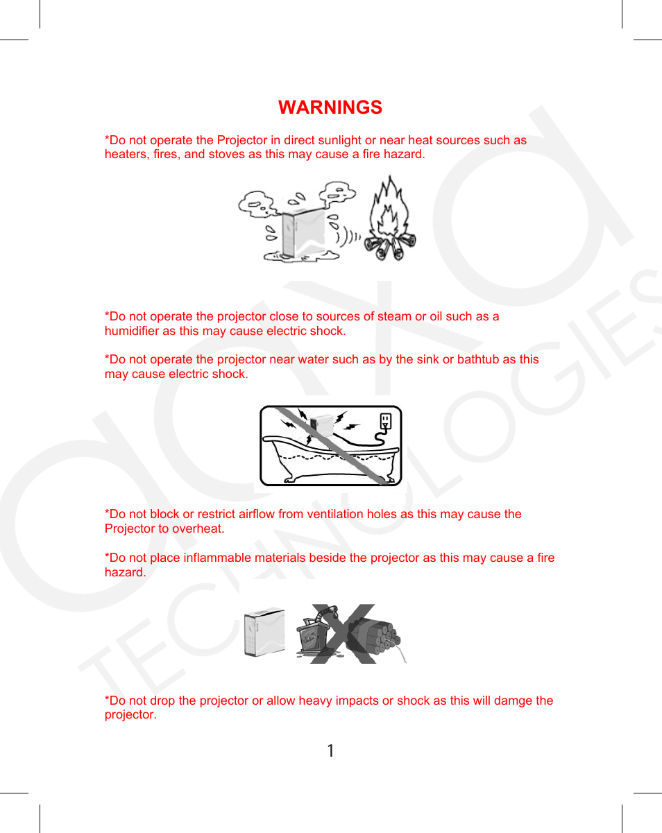 AAXA Technologies M1 Standard User Manual | 16 pages