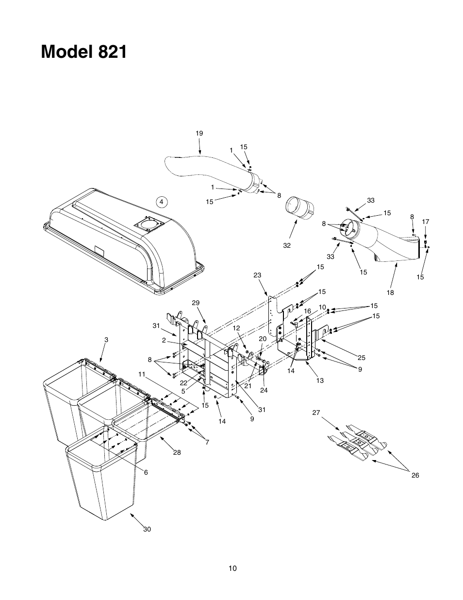 Model 821 | MTD OEM-190-821 User Manual | Page 10 / 12