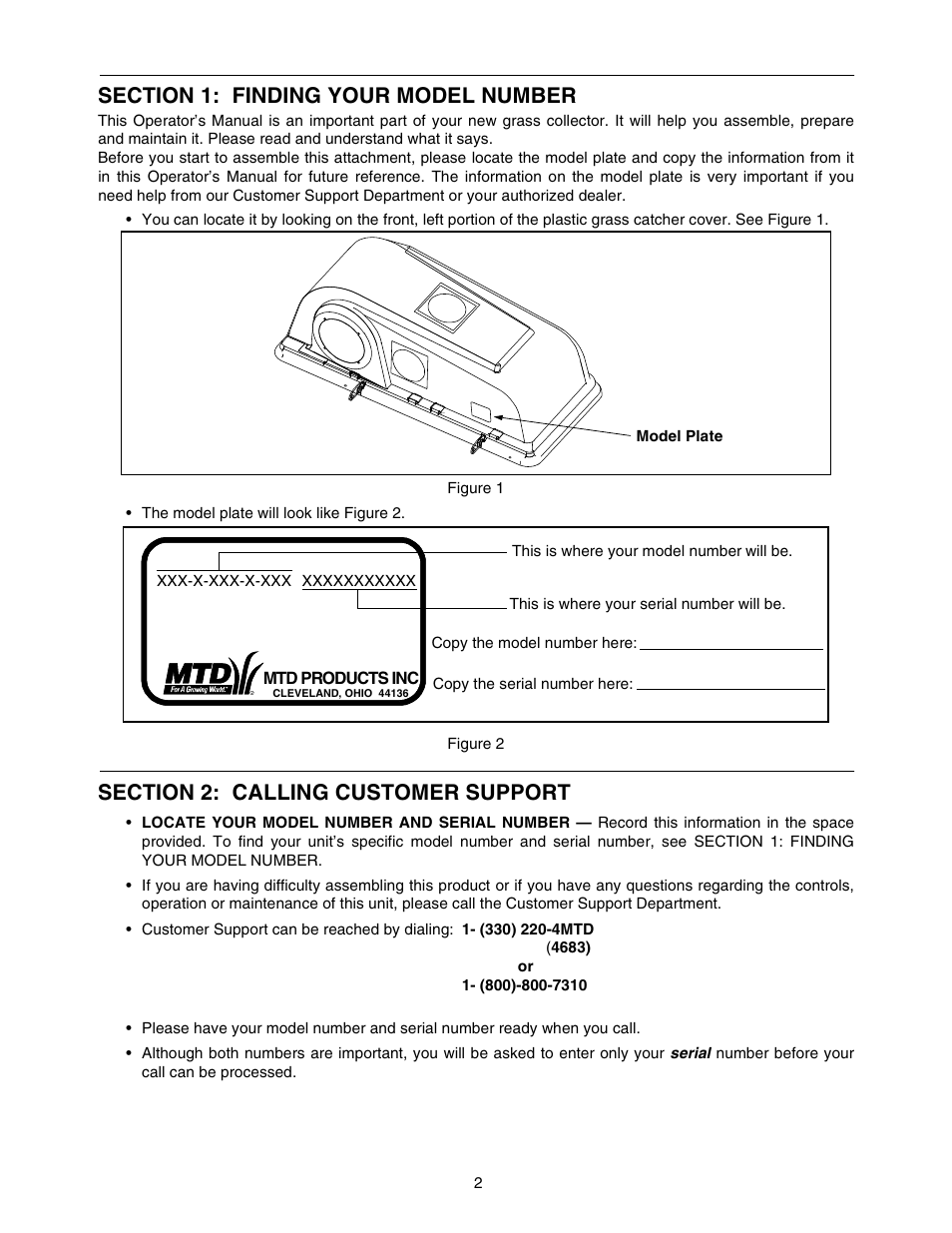 MTD OEM-190-821 User Manual | Page 2 / 12