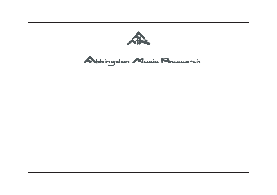 Abbingdon Music Research CD-777 Premier Class User Manual | 25 pages