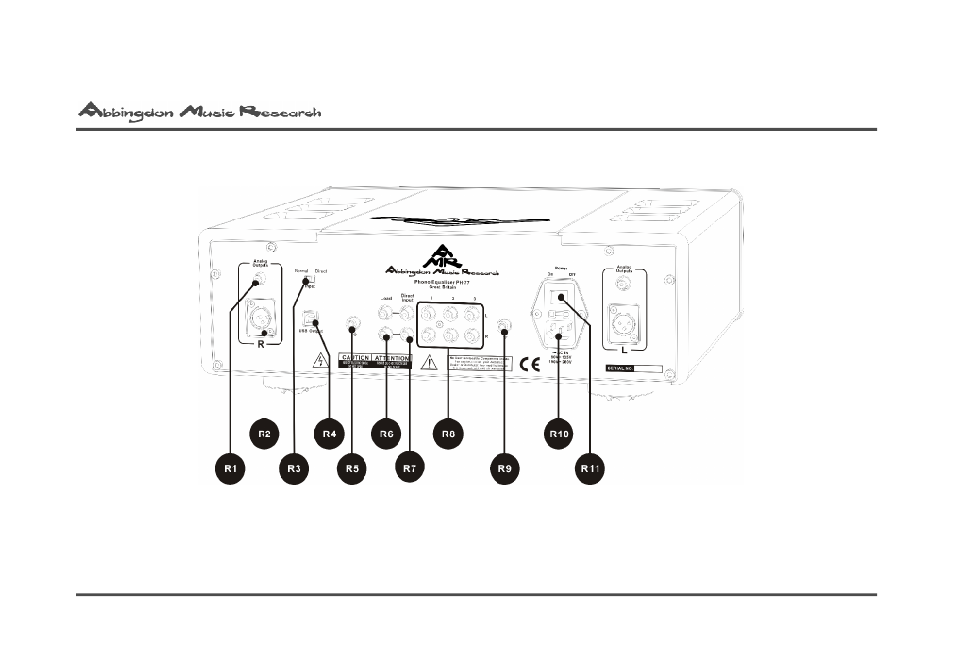 2 ph-77 rear panel | Abbingdon Music Research PH-77 Reference Class User Manual | Page 10 / 28
