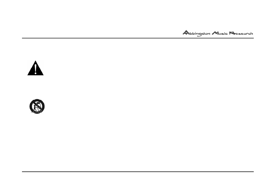 Warnings | Abbingdon Music Research PH-77 Reference Class User Manual | Page 3 / 28