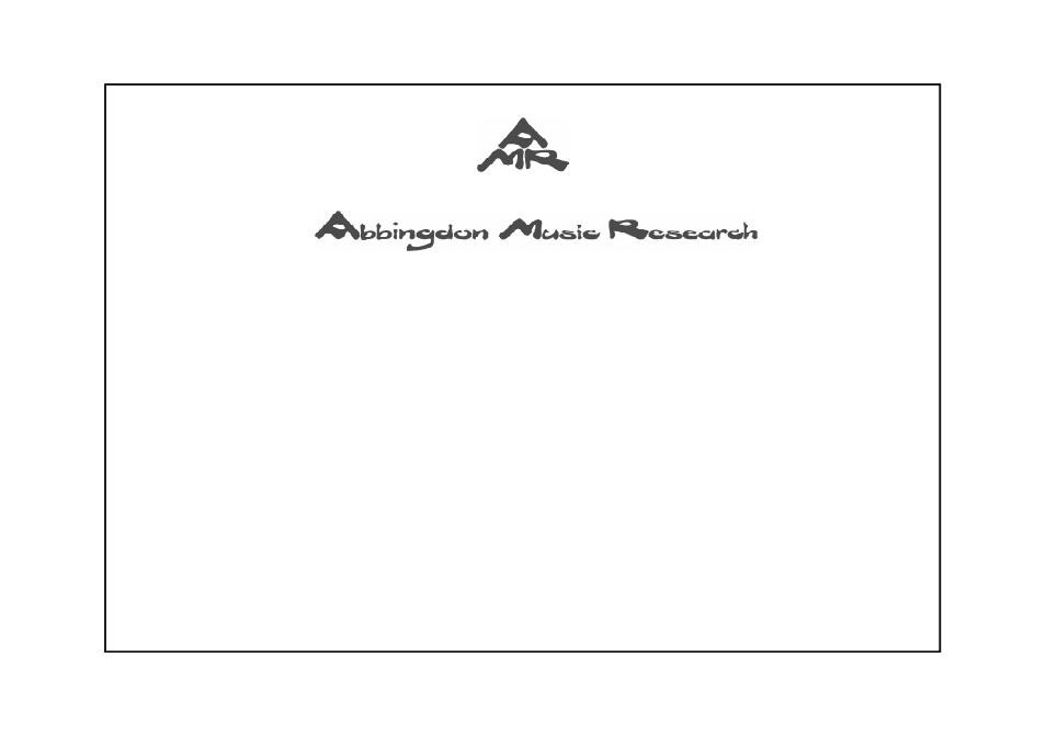 Abbingdon Music Research LS-77 Reference Class User Manual | 20 pages