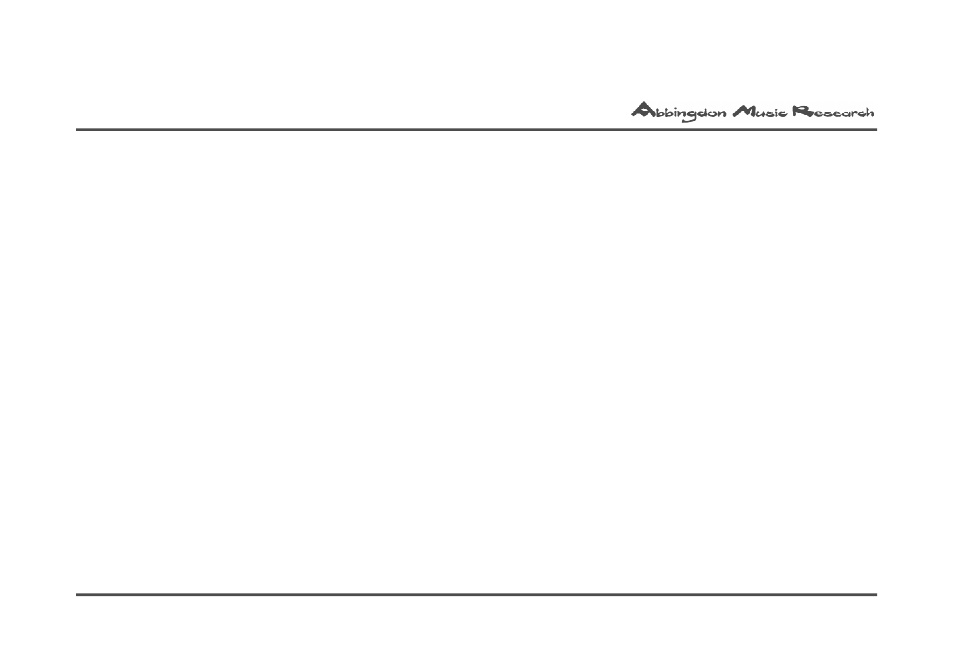 Abbingdon Music Research CD-77 Reference Class User Manual | Page 17 / 23