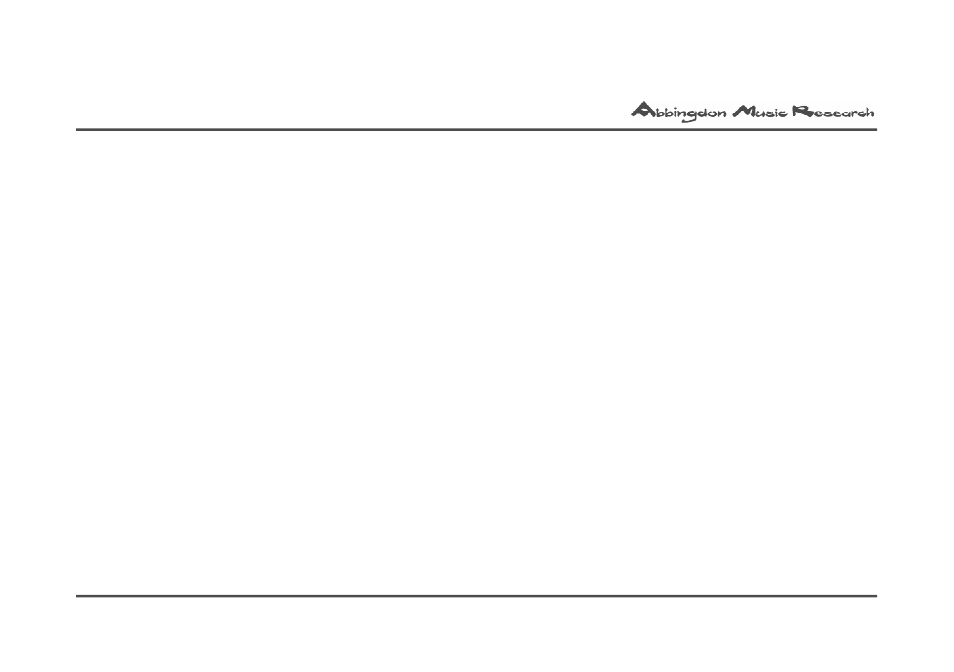 Abbingdon Music Research AM-77 Reference Class User Manual | Page 15 / 50