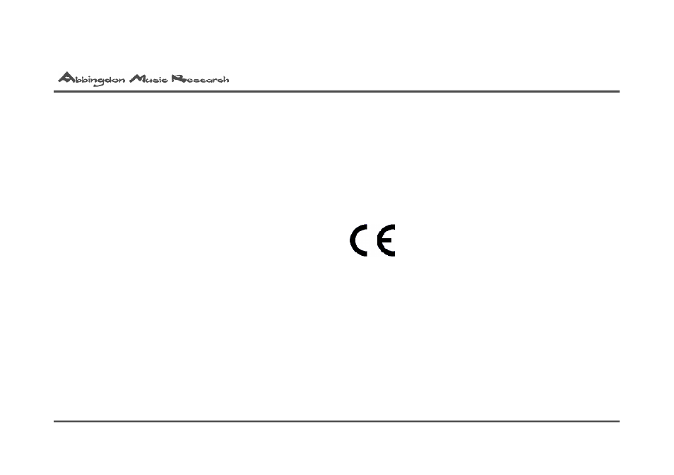 Abbingdon Music Research AM-77 Reference Class User Manual | Page 2 / 50