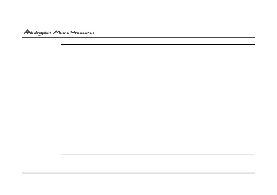 Appendix a - troubleshooting | Abbingdon Music Research AM-77 Reference Class User Manual | Page 50 / 50