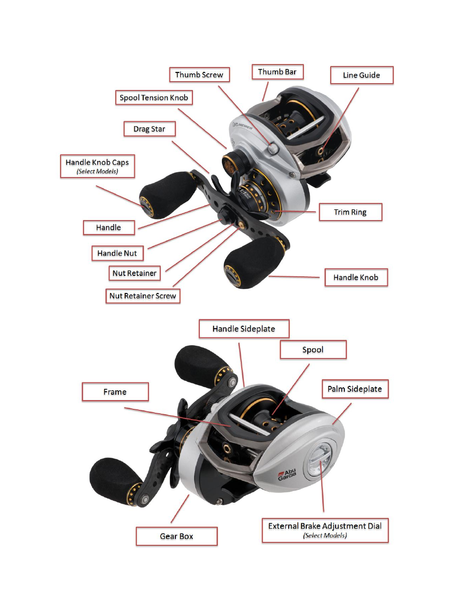 Abu Garcia Revo Low Profile Reels User Manual | Page 2 / 11