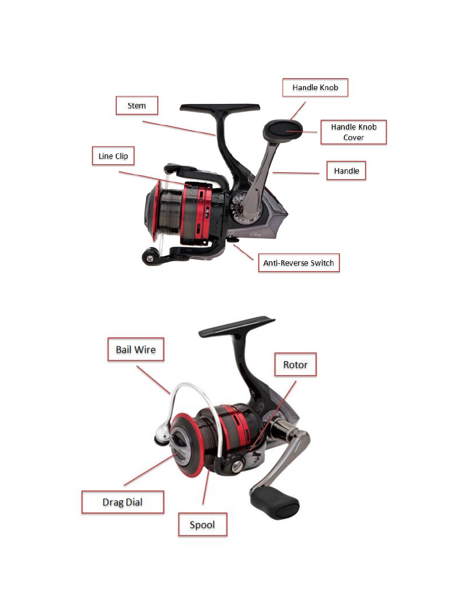 Abu Garcia Orra Spinning Reels User Manual | Page 2 / 5