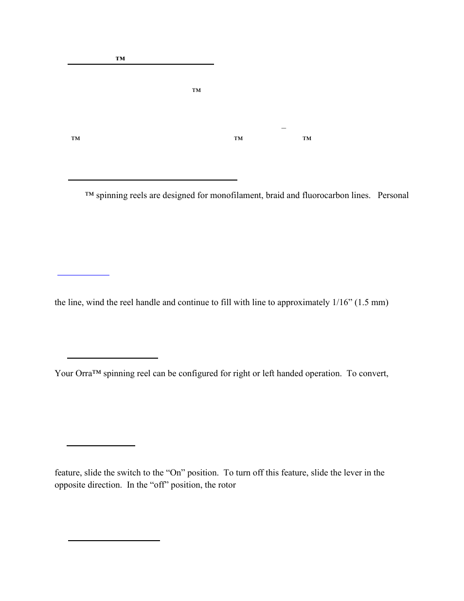 Abu Garcia Orra Spinning Reels User Manual | Page 3 / 5