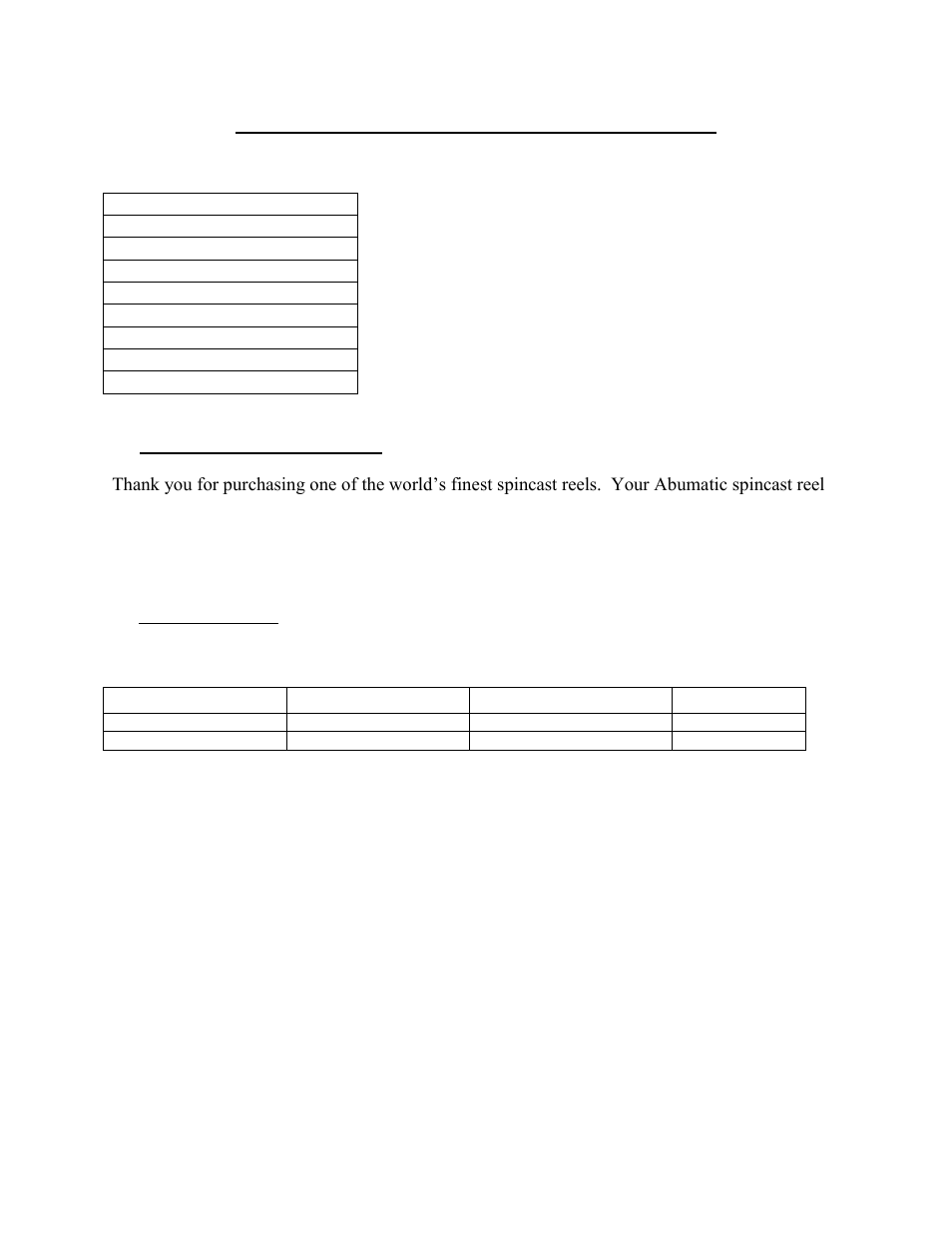 Abu Garcia Abumatic Spincast User Manual | 5 pages